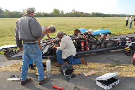 Chuk's Bonneville Car at the Ohio Mile